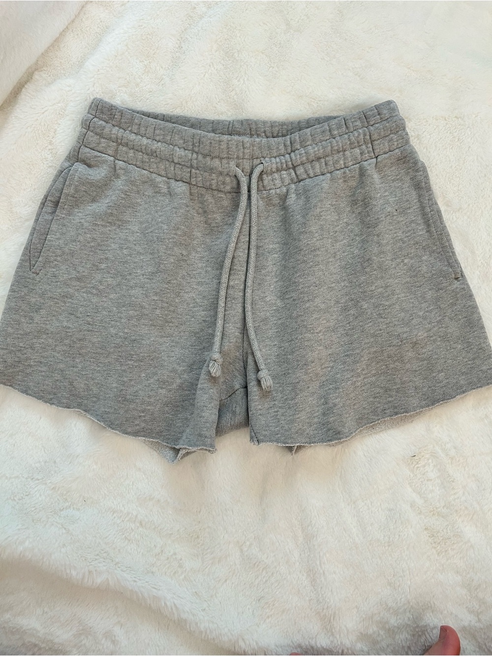 TNA Gray Drawstring Athletic Lounge Shorts